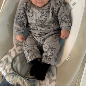 Disney Baby Gray Mickey Mouse Outfit